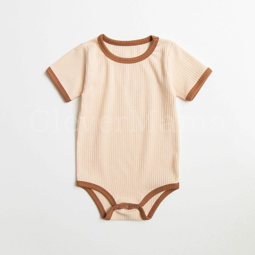 Signature Ribbed Short-Sleeve Bodysuit