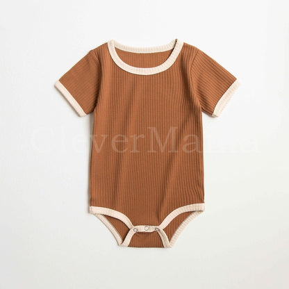 Signature Ribbed Short-Sleeve Bodysuit