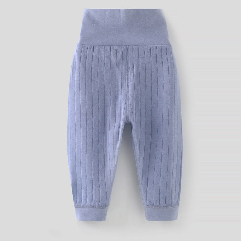 High Waist Plain Pajama Pants