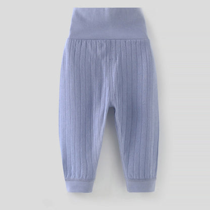 High Waist Plain Pajama Pants