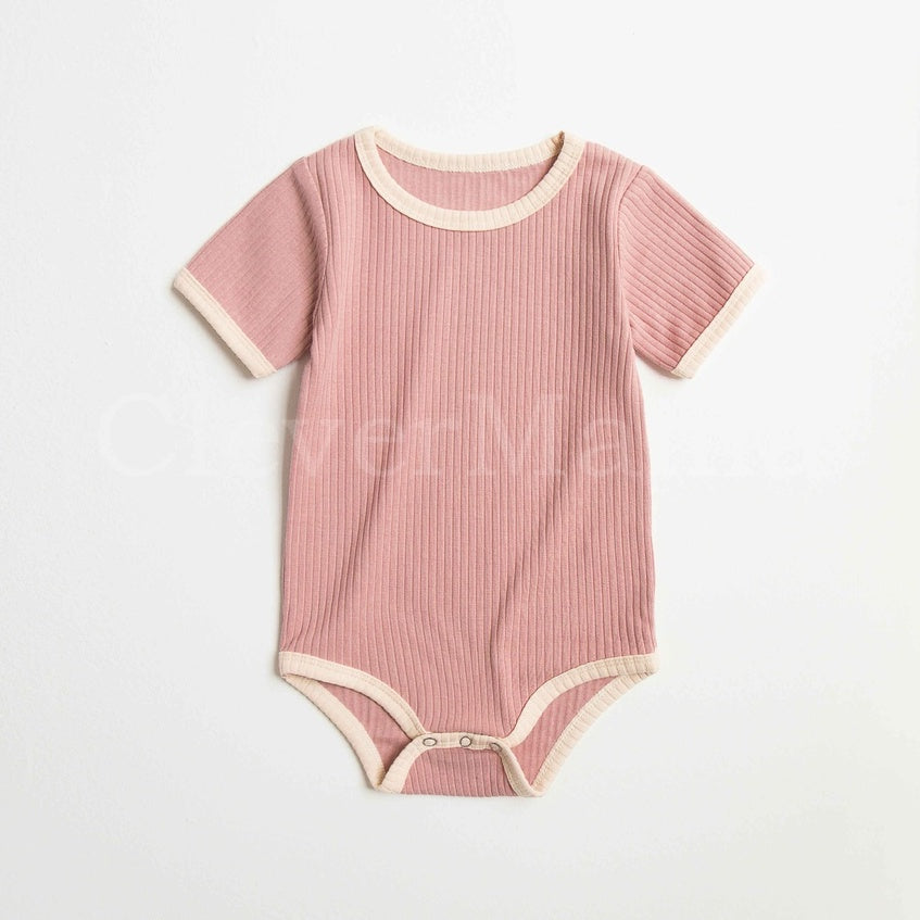 Signature Ribbed Short-Sleeve Bodysuit