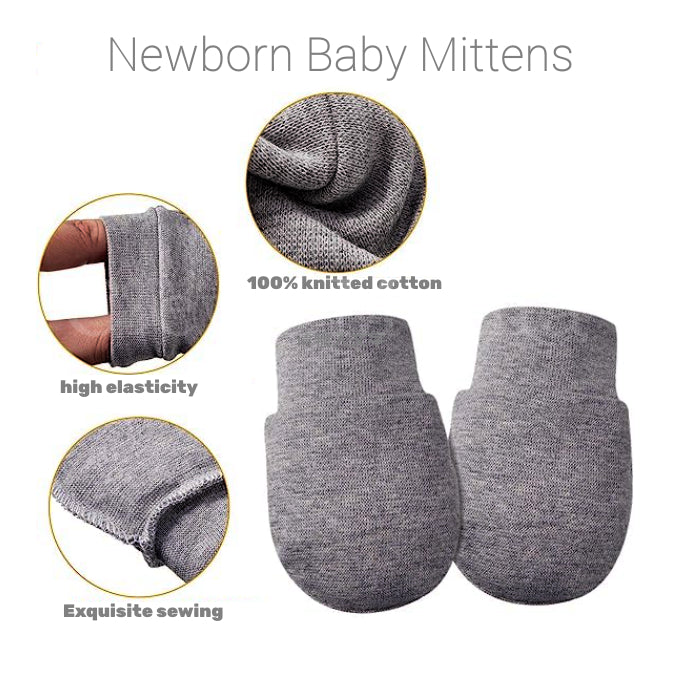 Plain Mitten Gloves for Newborn Babies