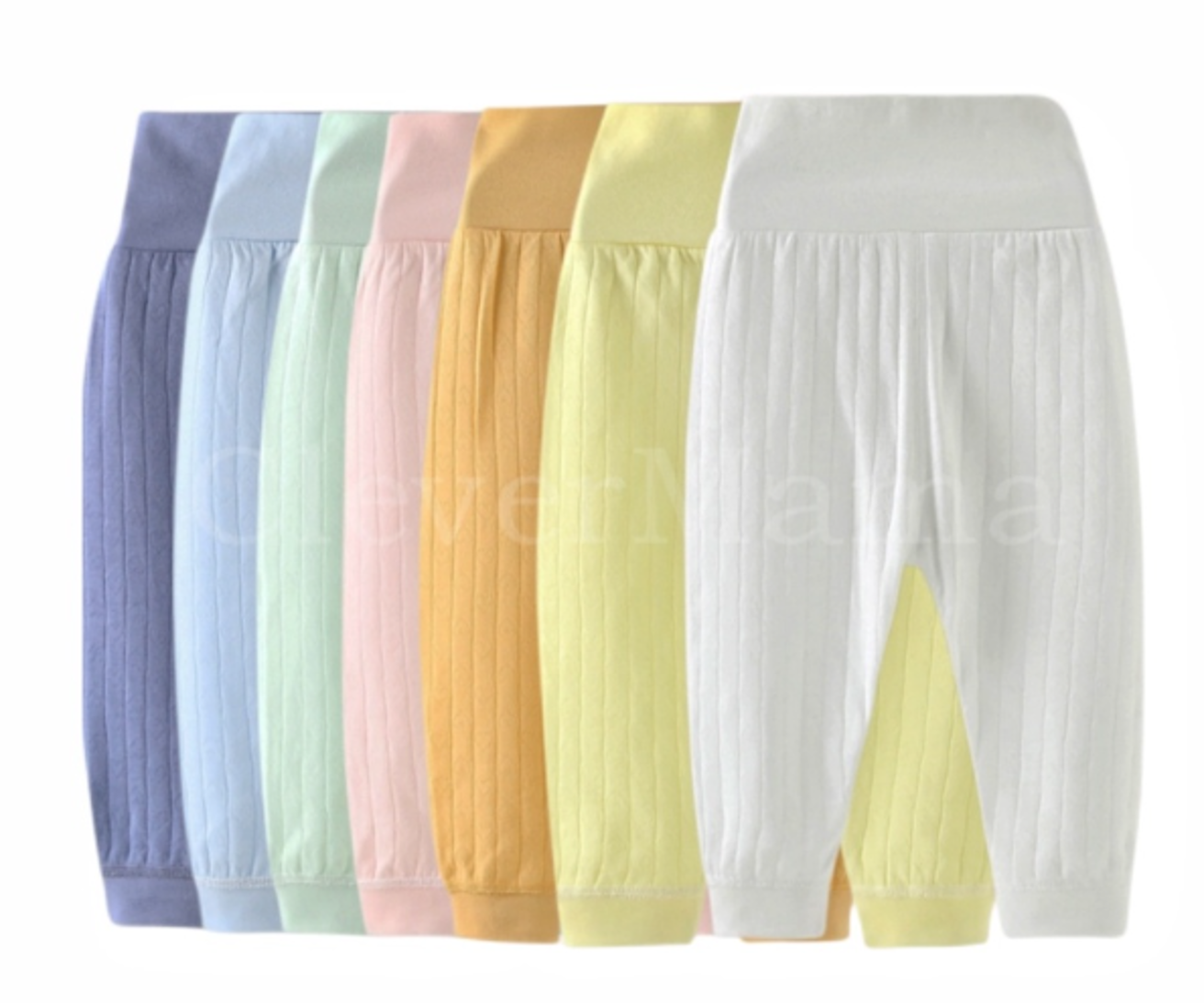 High Waist Plain Pajama Pants