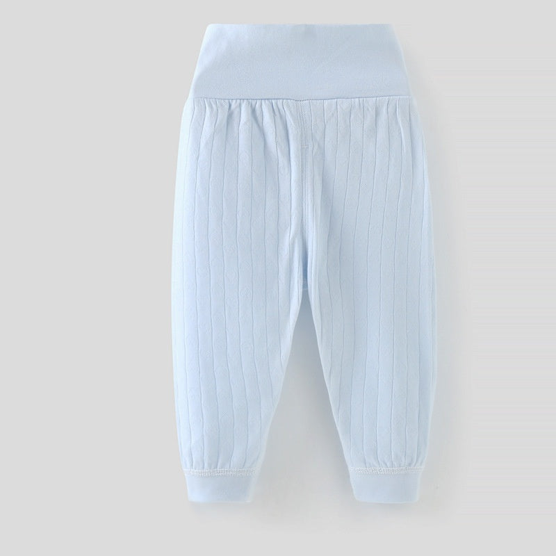 High Waist Plain Pajama Pants