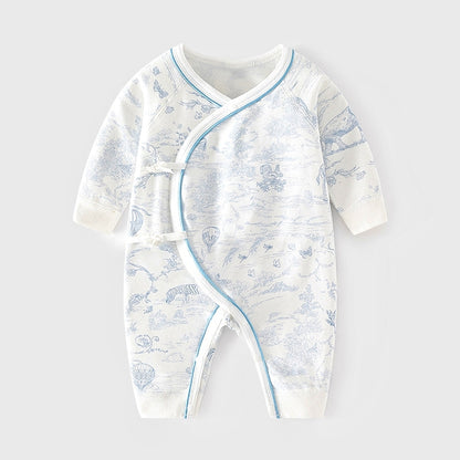 Dreamy Tie-Side Newborn Jumpsuit Sleepwear (Paradise)