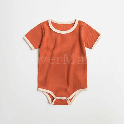 Signature Ribbed Short-Sleeve Bodysuit