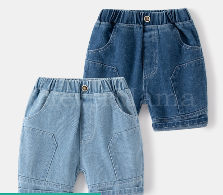 Summer 100% Cotton Boys Denim Jeans Shorts