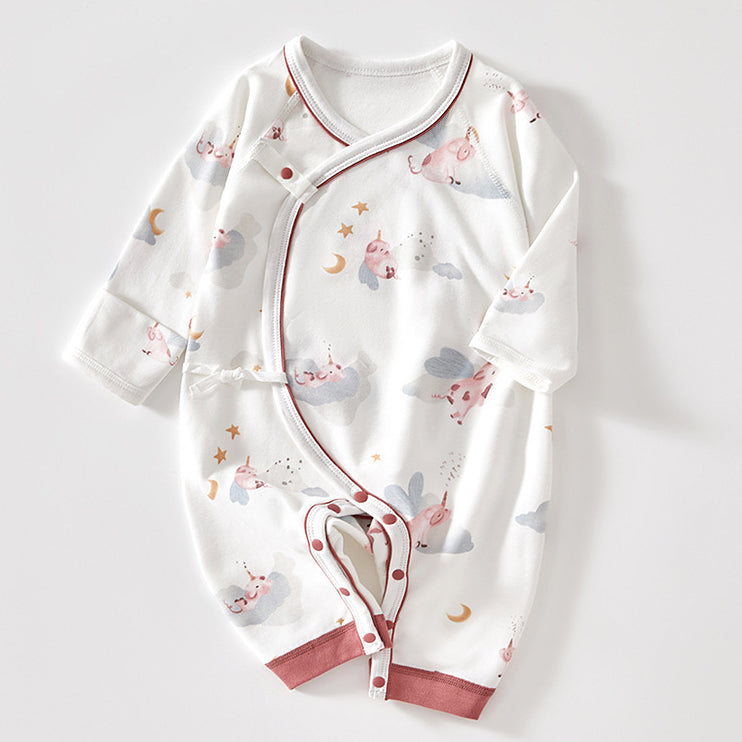 Dreamy Tie-Side Newborn Jumpsuit Sleepwear  (Fairy)