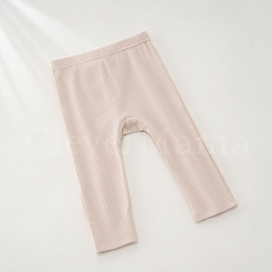 Ribbed Cotton Plain Pajama Pants