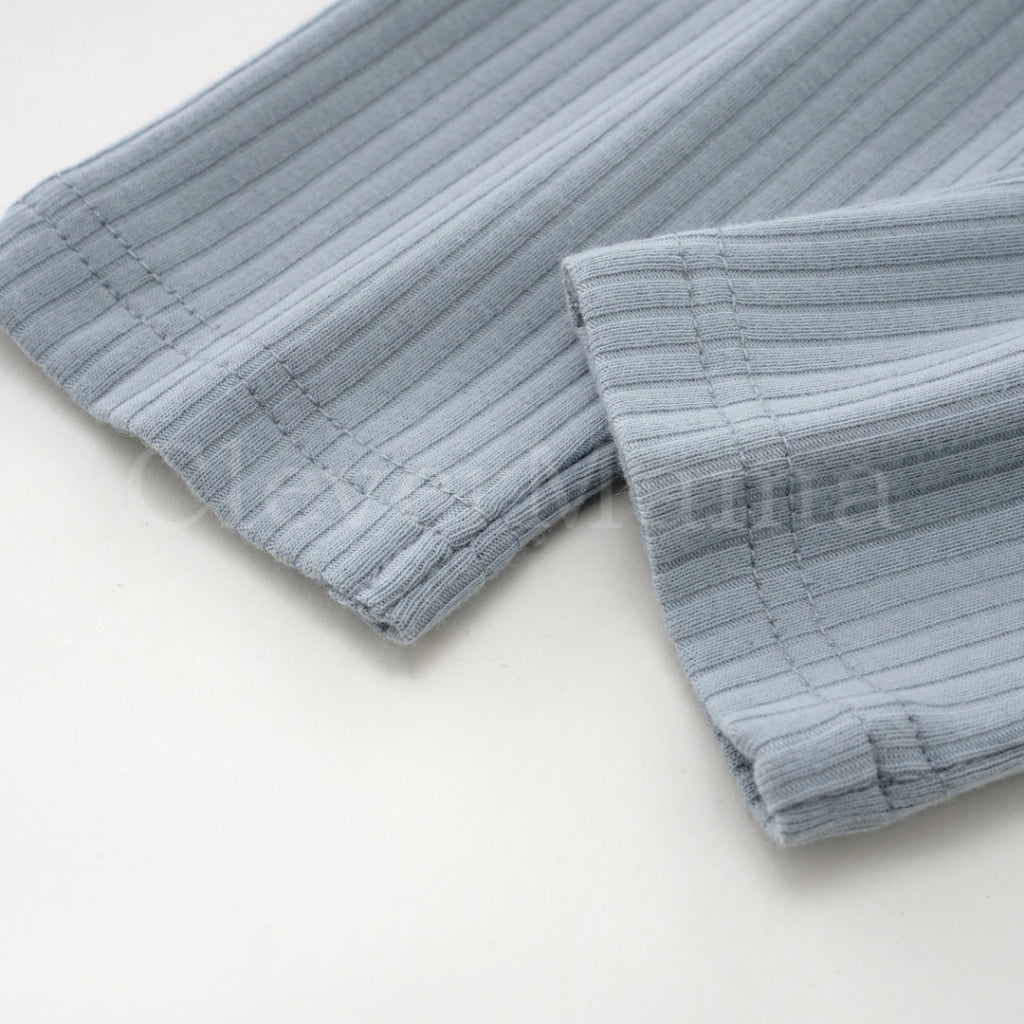 Ribbed Cotton Plain Pajama Pants