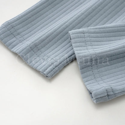 Ribbed Cotton Plain Pajama Pants